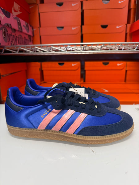 Adidas Women's Samba OG Shoes Blue Indigo Gum JS1317