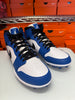 Nike Men's Jordan 1 Mid TD Cleat Game Royal White Black FJ6805-104