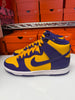 Nike Men's Dunk High Retro Shoes Lakers Court Purple Yellow White DD1399-500