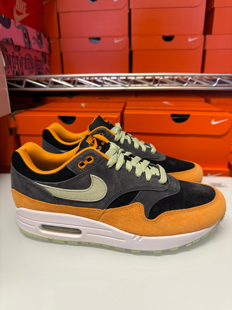 Nike Men's Air Max 1 PRM Shoes Black Honeydew Duck DZ0482-001