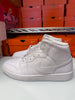 Nike Men's Air Jordan 1 Mid Shoes Triple White 554724-136