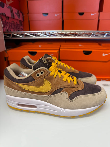 Nike Men's Air Max 1 PRM Shoes Duck Pecan Yellow Ochre DZ0482-200