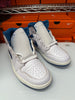 Nike Men's Air Jordan 1 Mid SE Shoes White Industrial Blue FN5215-141