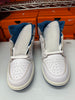 Nike Men's Air Jordan 1 Mid SE Shoes White Industrial Blue FN5215-141