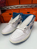 Nike Men's Air Jordan 1 Mid SE Shoes White Industrial Blue FN5215-141