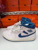 Nike Men's Air Jordan 1 Mid SE Shoes White Industrial Blue FN5215-141