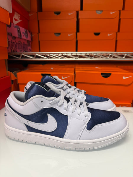 Nike Women's Air Jordan 1 Low SE Shoes Grey Navy FZ8778-044