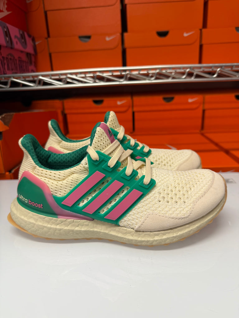 Adidas Women's Ultraboost 1.0 Shoes Beige Pink Green JQ0831
