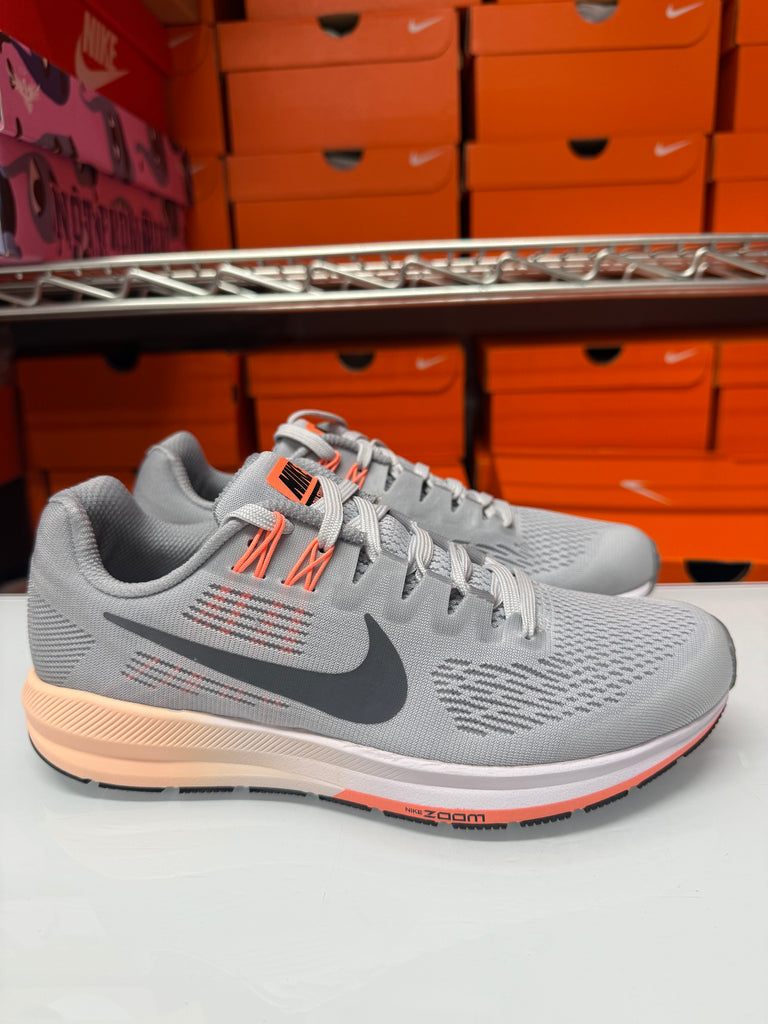 Nike Women's Air Zoom Structure 21 Shoes Grey White Orange 904701-008