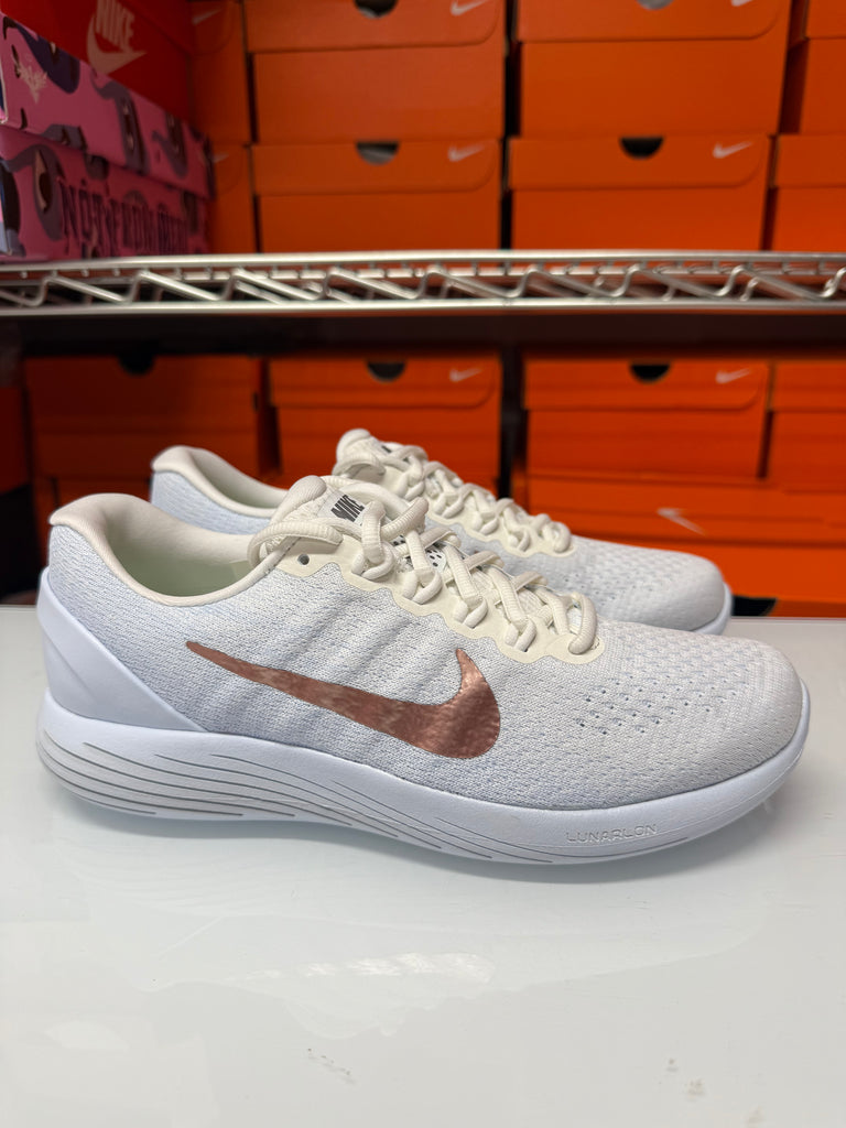 Nike Women's Lunarglide 9 X-Plore Shoes White Bronze 904744-100