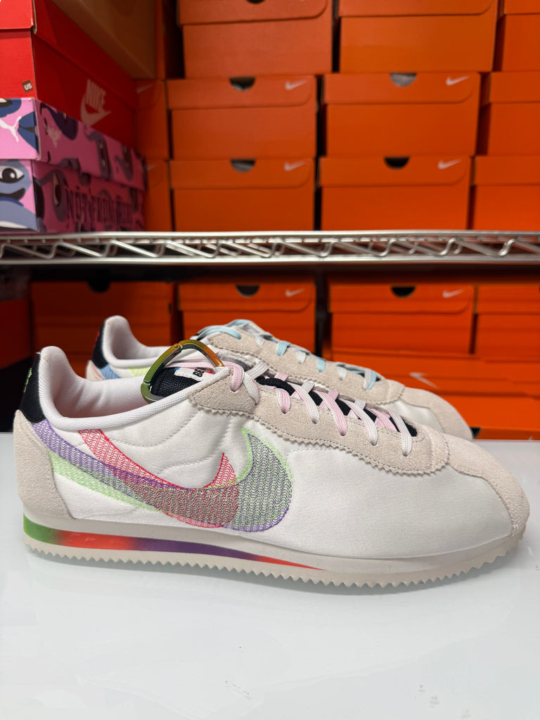 Nike Men's Cortez Be True Shoes White Blue Green Red DR5491-100