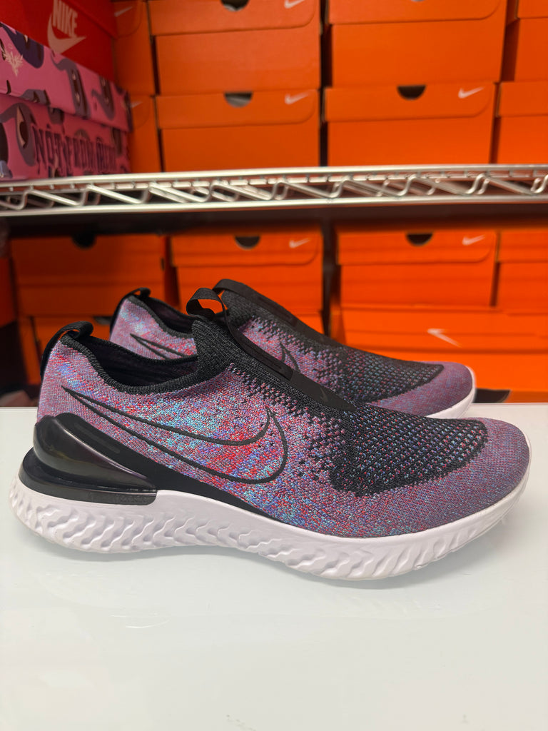 Nike Men's Epic Phantom React Flyknit Shoes Black Purple Red BV0417-002