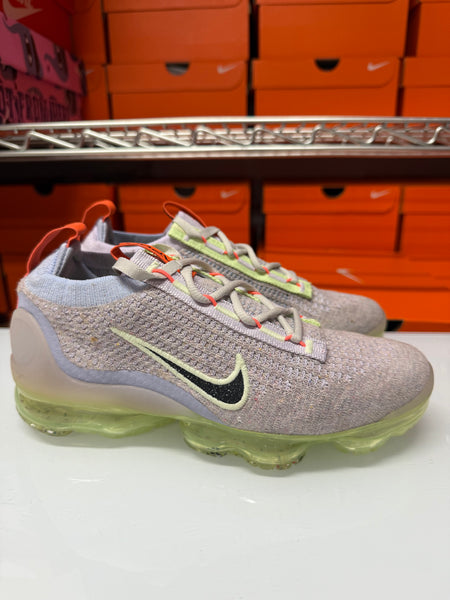Nike Women's Air Vapormax 2021 Flyknit Shoes Light Bone Lime Ice DC4112-003