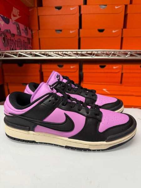 Nike Women's Dunk Low Twist Shoes Black Fuchsia DZ2794-500