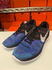 Nike Men's Flyknit Lunar3 Shoes Black White Blue 698181-005