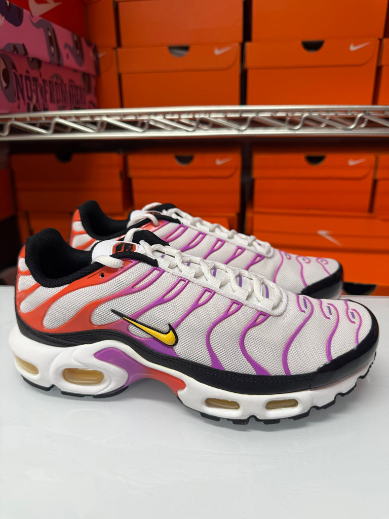 Nike Women's Air Max Plus Shoes White Magenta Citron DZ3671-100