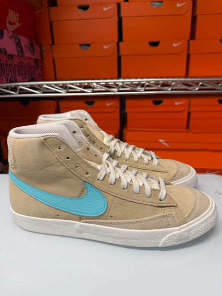 Nike Men's Blazer Mid '77 SE Shoes Desert Ore Light Aqua FJ4414-200