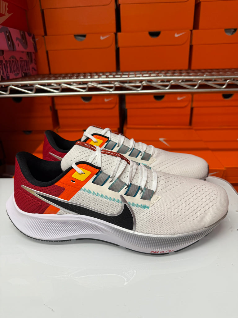 Nike Men's Air Zoom Pegasus 38 Shoes White Black Red Orange DQ4499-101