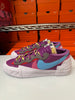 Nike Men's Blazer Low Sacai Kaws Shoes Purple White Blue DM7901-500