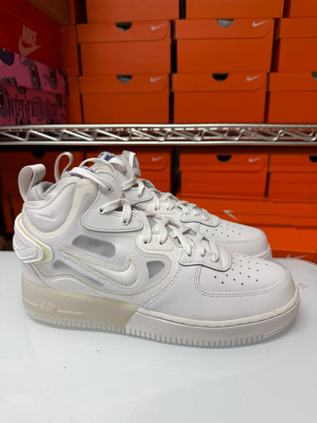 Nike Men's Air Force 1 Mid React Shoes Summit White DQ1872-101