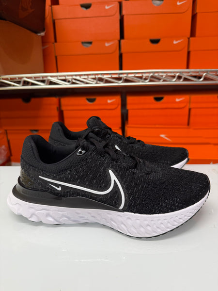 Nike Women's React Infinity Run Flyknit 3 Shoes Black White DD3024-001
