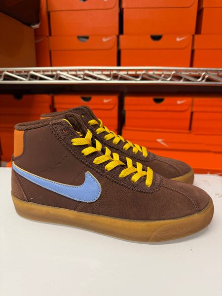 Nike Women's SB Bruin High PRM Why So Sad Shoes Light Chocolate Blue DX4325-200