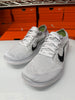 Nike Women's Free RN Flyknit 2018 Shoes White Black Platinum 942839-100