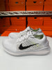 Nike Women's Free RN Flyknit 2018 Shoes White Black Platinum 942839-100