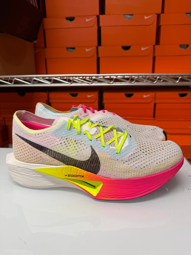 Nike Men's ZoomX Vaporfly Next% 3 Flyknit Shoes White Black Multi HQ3219-902