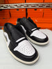 Nike Men's Air Jordan 1 Low Shoes Black White Olive 553558-092