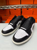 Nike Men's Air Jordan 1 Low Shoes Black White Olive 553558-092