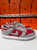 Nike Men's Dunk Low QS Shoes Red Silver White FQ6965-600