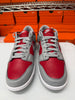 Nike Men's Dunk Low QS Shoes Red Silver White FQ6965-600