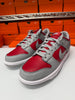 Nike Men's Dunk Low QS Shoes Red Silver White FQ6965-600