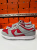 Nike Men's Dunk Low QS Shoes Red Silver White FQ6965-600