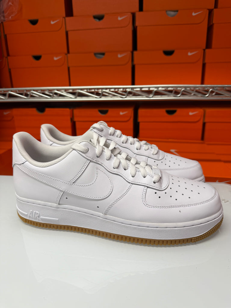 Nike Men's Air Force 1 '07 Shoes White Gum Brown DJ2739-100