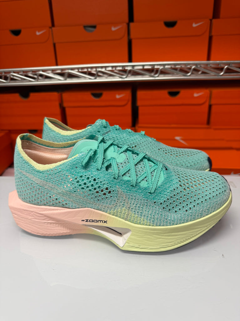 Nike Women's ZoomX Vaporfly Next% 3 Flyknit Shoes Mint Sunset Tint HQ3505-379