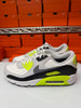 Nike Men's Air Max 90 Shoes Gore-Tex White Grey Volt FD5810-102